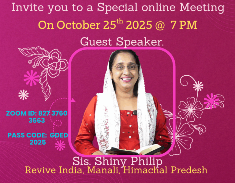 IPC DELHI STATE GREATER DELHI EAST DISTRICT WOMEN’S FELLOWSHIP 2025